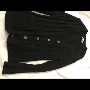💜2/$15💜Black retro cardigan